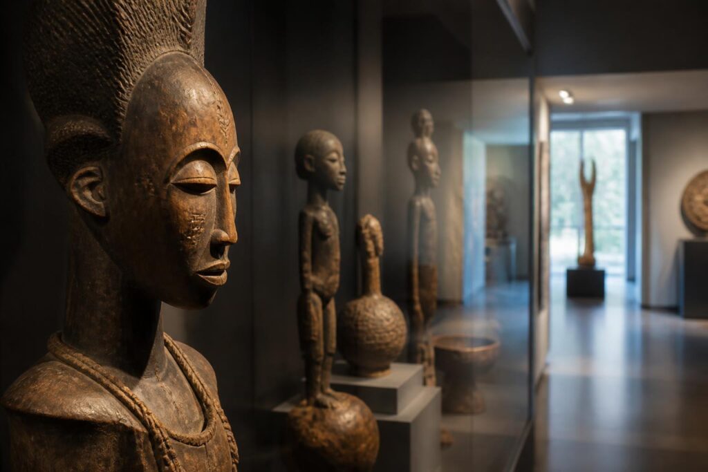 Naturmaterialien in der Kunst. Von afrikanischen Skulpturen bis zur Museumsausstellung